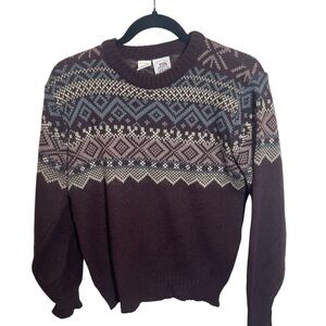 Vintage Kennington pullover sweater jumper fair isle men’s small